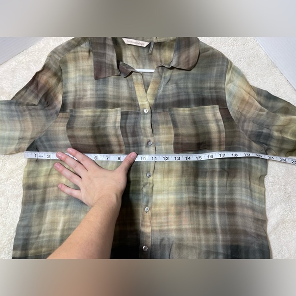 Soft Surroundings Multicolor Plaid Button-Down Shirt - Picture 5 of 5